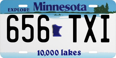 MN license plate 656TXI