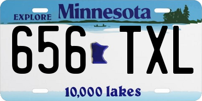 MN license plate 656TXL