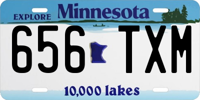 MN license plate 656TXM