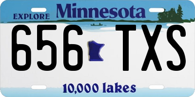 MN license plate 656TXS