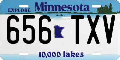MN license plate 656TXV