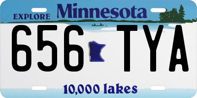 MN license plate 656TYA