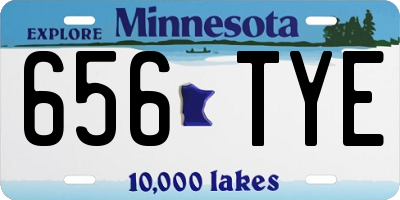 MN license plate 656TYE