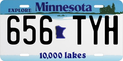 MN license plate 656TYH