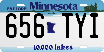 MN license plate 656TYI