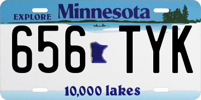 MN license plate 656TYK