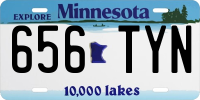 MN license plate 656TYN