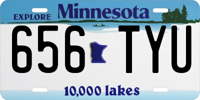 MN license plate 656TYU