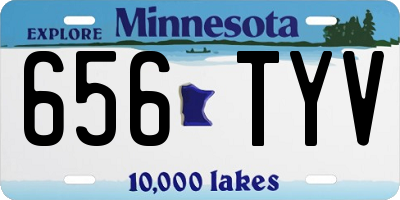 MN license plate 656TYV