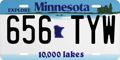 MN license plate 656TYW