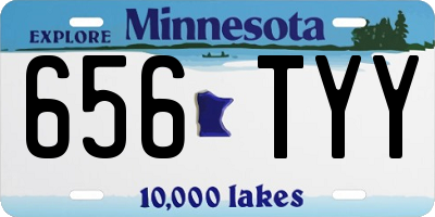 MN license plate 656TYY