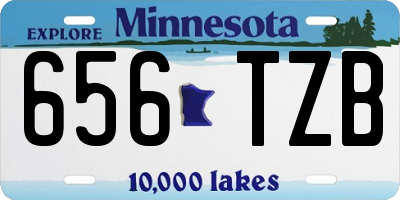 MN license plate 656TZB