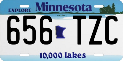 MN license plate 656TZC