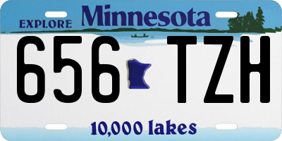 MN license plate 656TZH