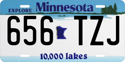 MN license plate 656TZJ