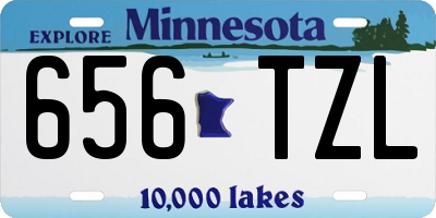 MN license plate 656TZL
