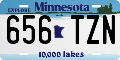 MN license plate 656TZN