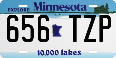 MN license plate 656TZP