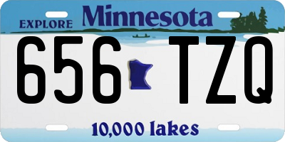 MN license plate 656TZQ