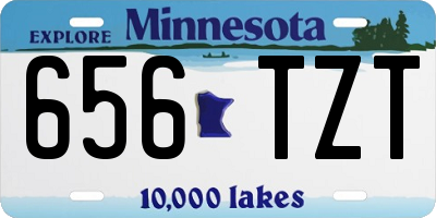 MN license plate 656TZT