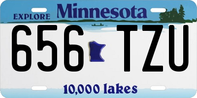 MN license plate 656TZU