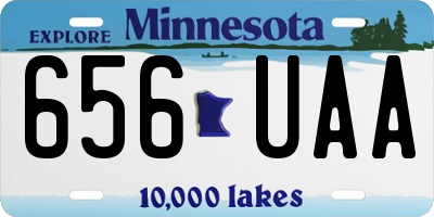 MN license plate 656UAA