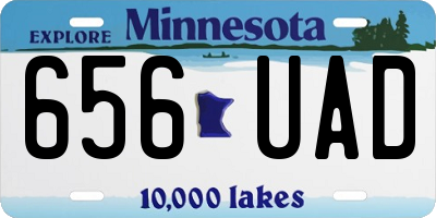 MN license plate 656UAD