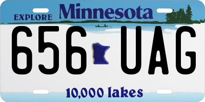 MN license plate 656UAG