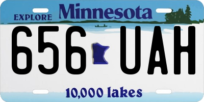 MN license plate 656UAH