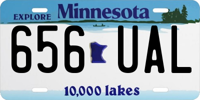 MN license plate 656UAL