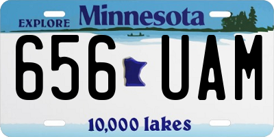 MN license plate 656UAM