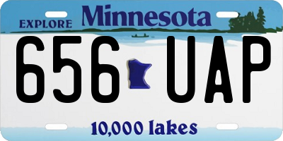 MN license plate 656UAP