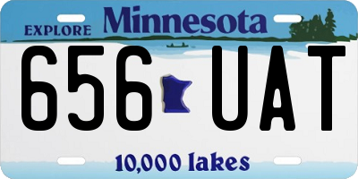 MN license plate 656UAT