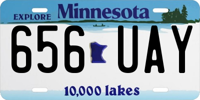 MN license plate 656UAY