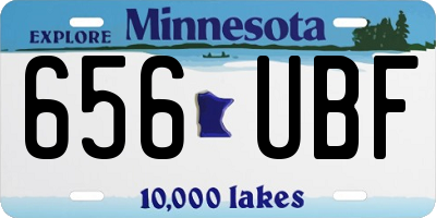 MN license plate 656UBF