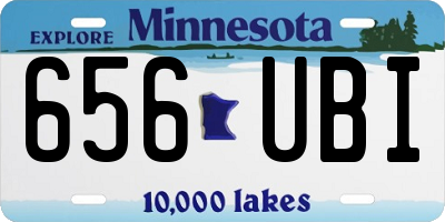 MN license plate 656UBI