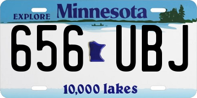 MN license plate 656UBJ