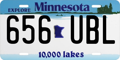 MN license plate 656UBL