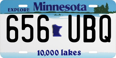 MN license plate 656UBQ