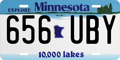 MN license plate 656UBY