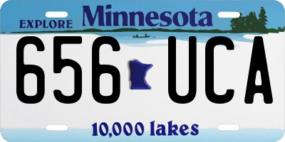 MN license plate 656UCA