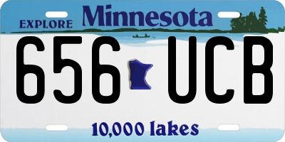 MN license plate 656UCB