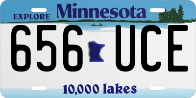 MN license plate 656UCE