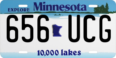MN license plate 656UCG