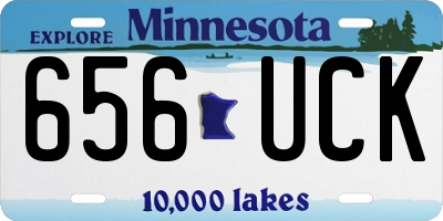 MN license plate 656UCK