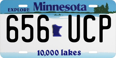 MN license plate 656UCP