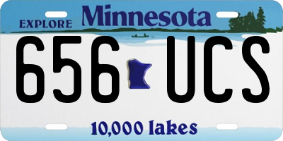 MN license plate 656UCS