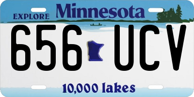 MN license plate 656UCV