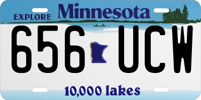 MN license plate 656UCW