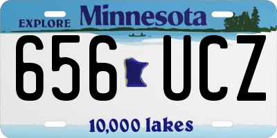 MN license plate 656UCZ